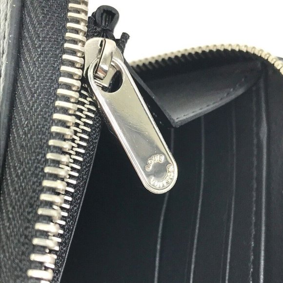 LOUIS VUITTON MonogramMahina Zippy Wallet Zip Around Long Wallet Black - Picture 7 of 12